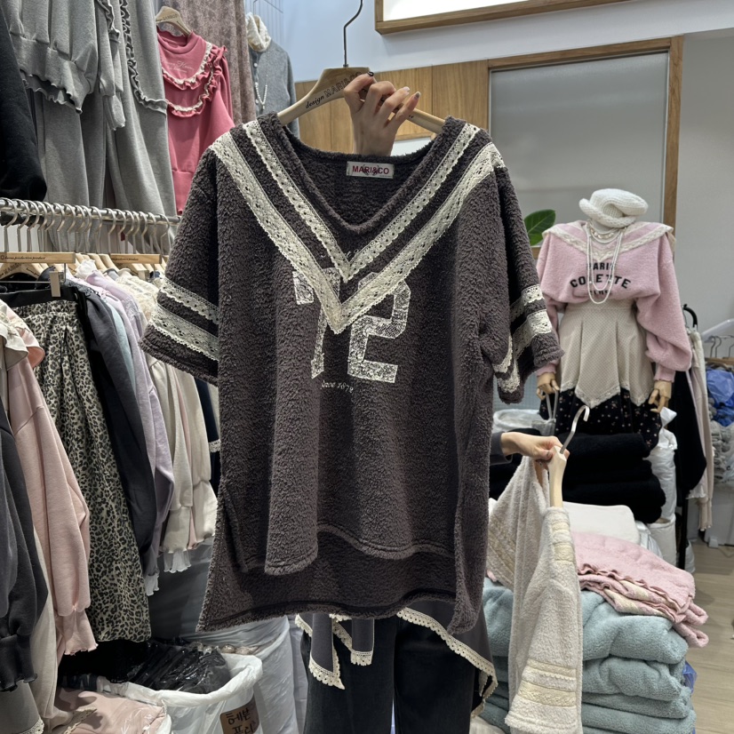 MARI CO韓國代購㊣女士新品熱賣時尚真品推薦休閑25秋冬T恤MARI COT恤圖色2