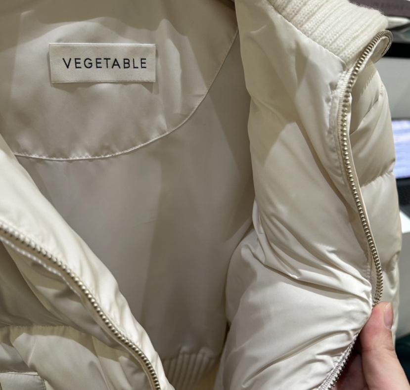 VEGETABLE韓國直郵㊣女裝新品真品熱賣推薦25秋冬短款羽絨服鴨絨VEGETABLE短款羽絨服