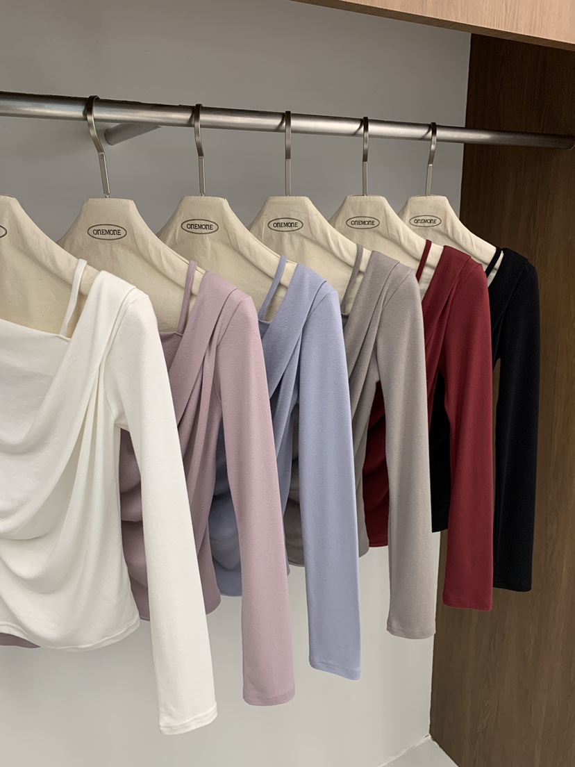ONE MONE東大門㊣實拍女士新品真品休閑時尚推薦人氣長袖T恤ONE MONE長袖T恤