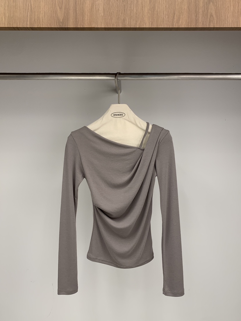 ONE MONE東大門㊣實拍女士新品真品休閑時尚推薦人氣長袖T恤ONE MONE長袖T恤圖色4