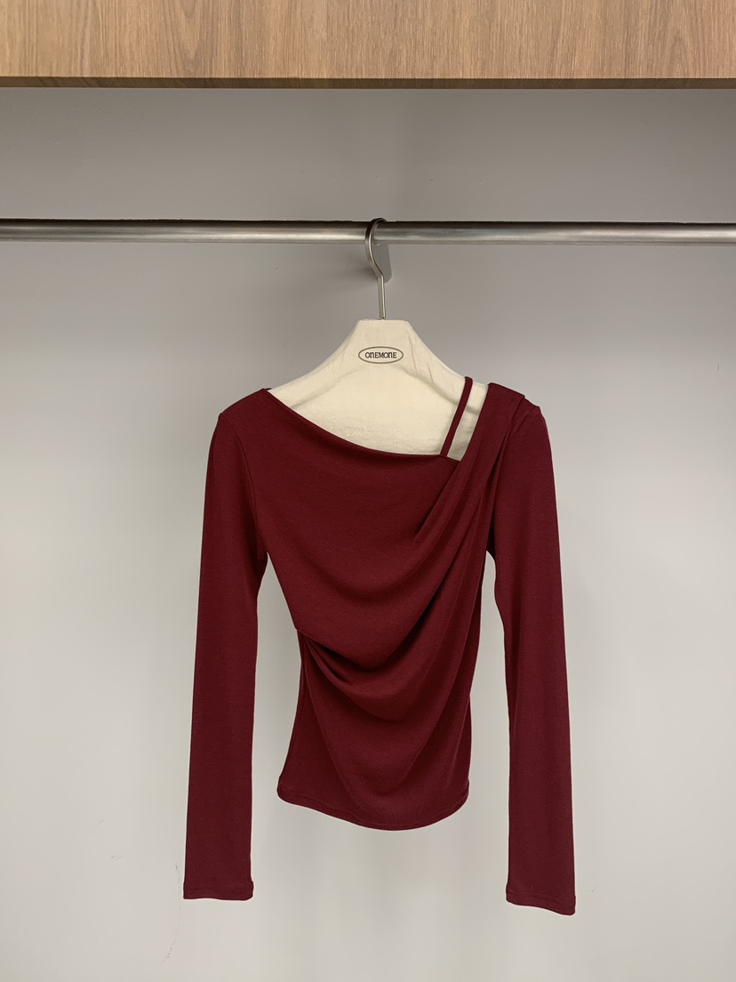 ONE MONE東大門㊣實拍女士新品真品休閑時尚推薦人氣長袖T恤ONE MONE長袖T恤圖色5