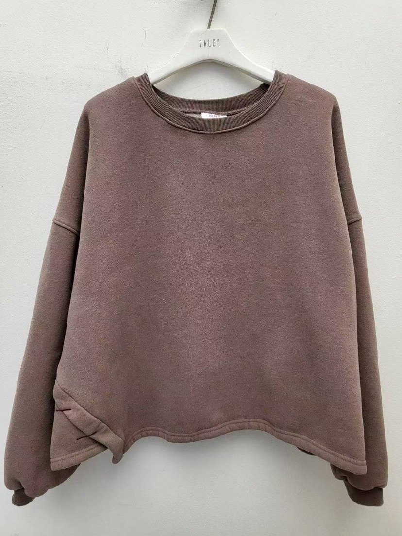 ZACCU韓國直郵㊣女裝新品熱賣推薦人氣時尚職業休閑衛衣加絨ZACCU衛衣圖色2