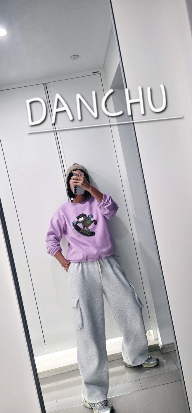 DANCHU東大門㊣代購女士新款熱賣人氣職業休閑衛衣加絨羊毛DANCHU衛衣