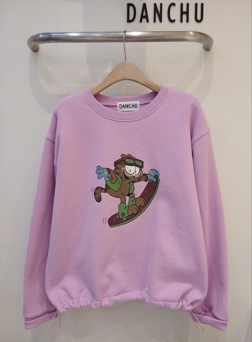 DANCHU東大門㊣代購女士新款熱賣人氣職業休閑衛衣加絨羊毛DANCHU衛衣圖色2