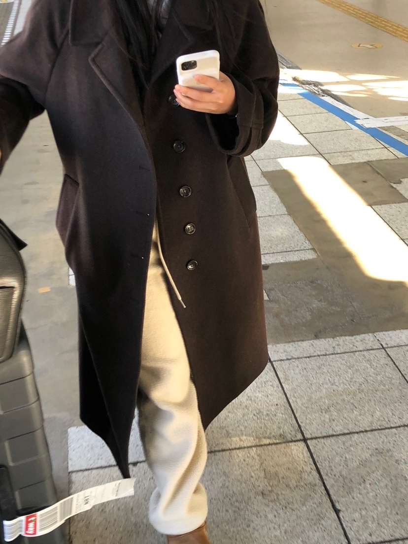 NOPROBLEM東大門㊣實拍女士新款熱賣時尚中長款大衣Sale羊毛NOPROBLEM中長款大衣