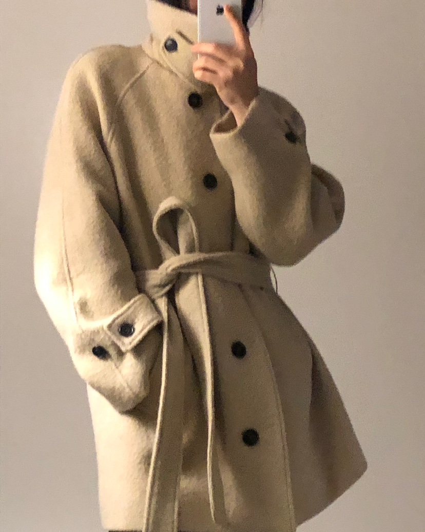 NOPROBLEM東大門㊣代購女士新款熱賣25秋冬中長款大衣Sale含腰帶NOPROBLEM中長款大衣