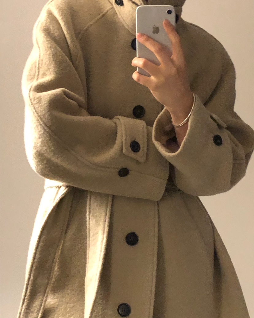 NOPROBLEM東大門㊣代購女士新款熱賣25秋冬中長款大衣Sale含腰帶NOPROBLEM中長款大衣