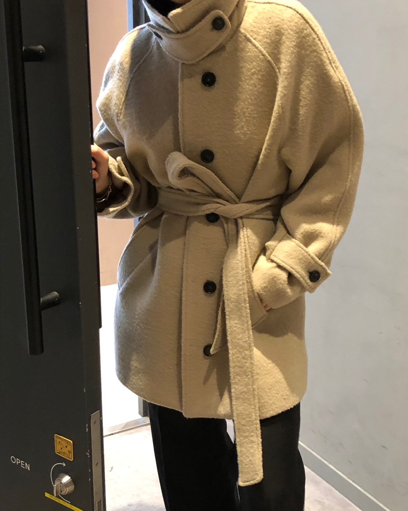 NOPROBLEM東大門㊣代購女士新款熱賣25秋冬中長款大衣Sale含腰帶NOPROBLEM中長款大衣