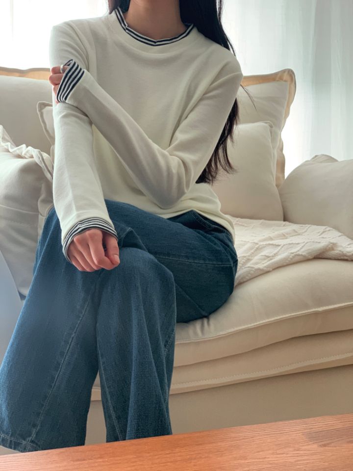 HEY/TO SEWING韓國直郵㊣女裝新款人氣25秋冬推薦休閑T恤BY HEY/TO SEWINGT恤