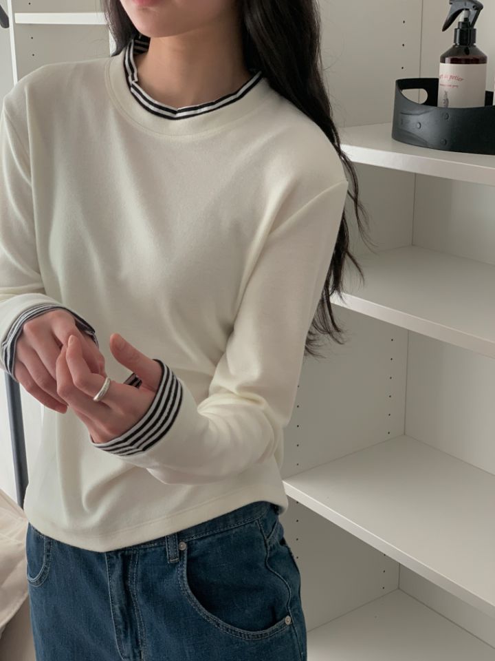 HEY/TO SEWING韓國直郵㊣女裝新款人氣25秋冬推薦休閑T恤BY HEY/TO SEWINGT恤