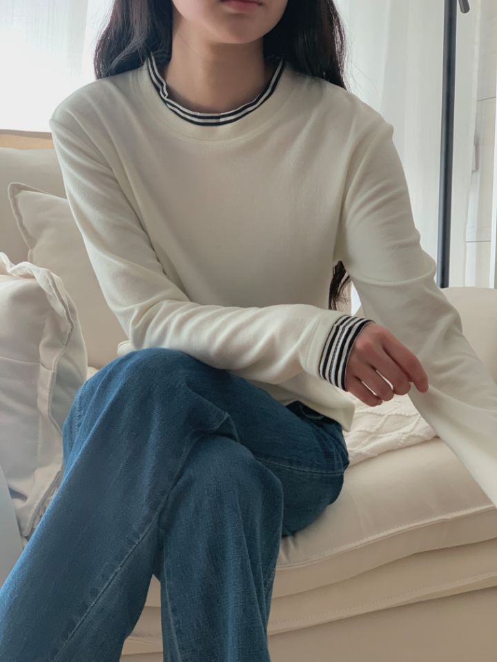 HEY/TO SEWING韓國直郵㊣女裝新款人氣25秋冬推薦休閑T恤BY HEY/TO SEWINGT恤