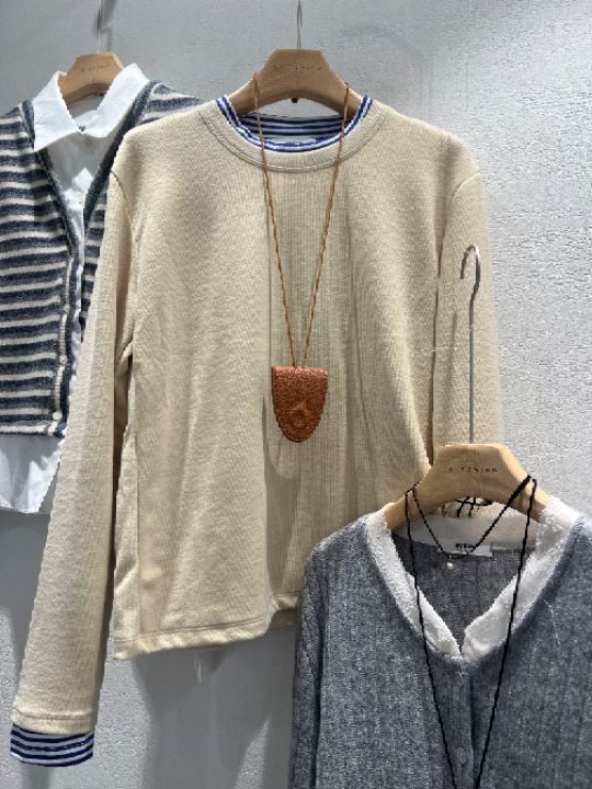 HEY/TO SEWING韓國直郵㊣女裝新款人氣25秋冬推薦休閑T恤BY HEY/TO SEWINGT恤圖色2