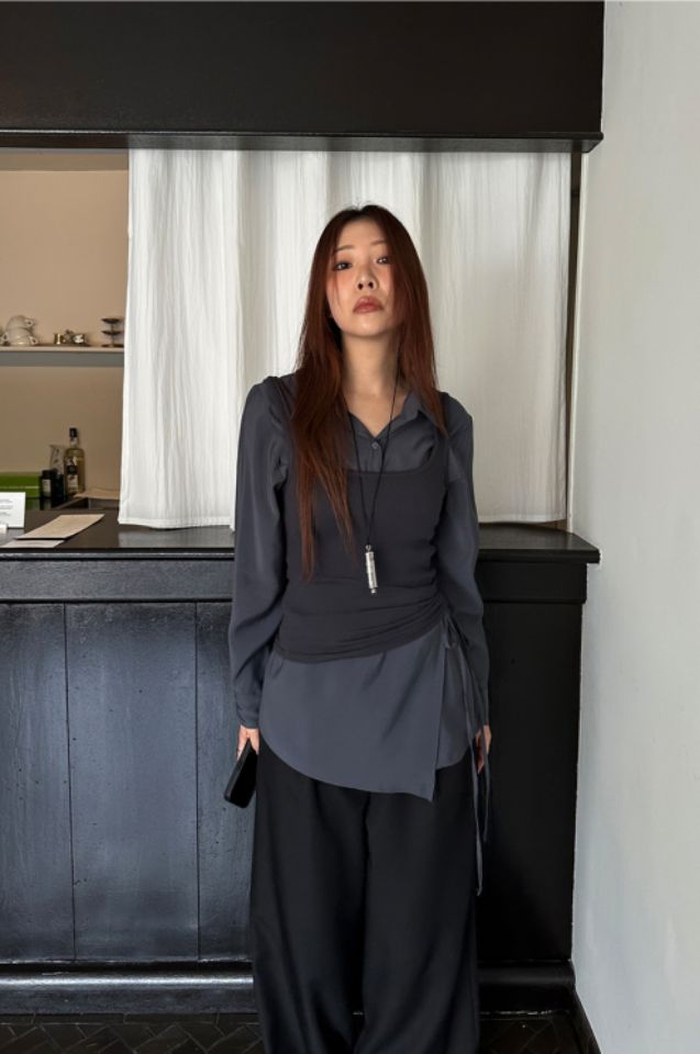 LIVE FOREVER韓國直郵㊣女士新款時尚吊帶背心不含內搭腰帶LIVE FOR_EVER吊帶/背心圖色3