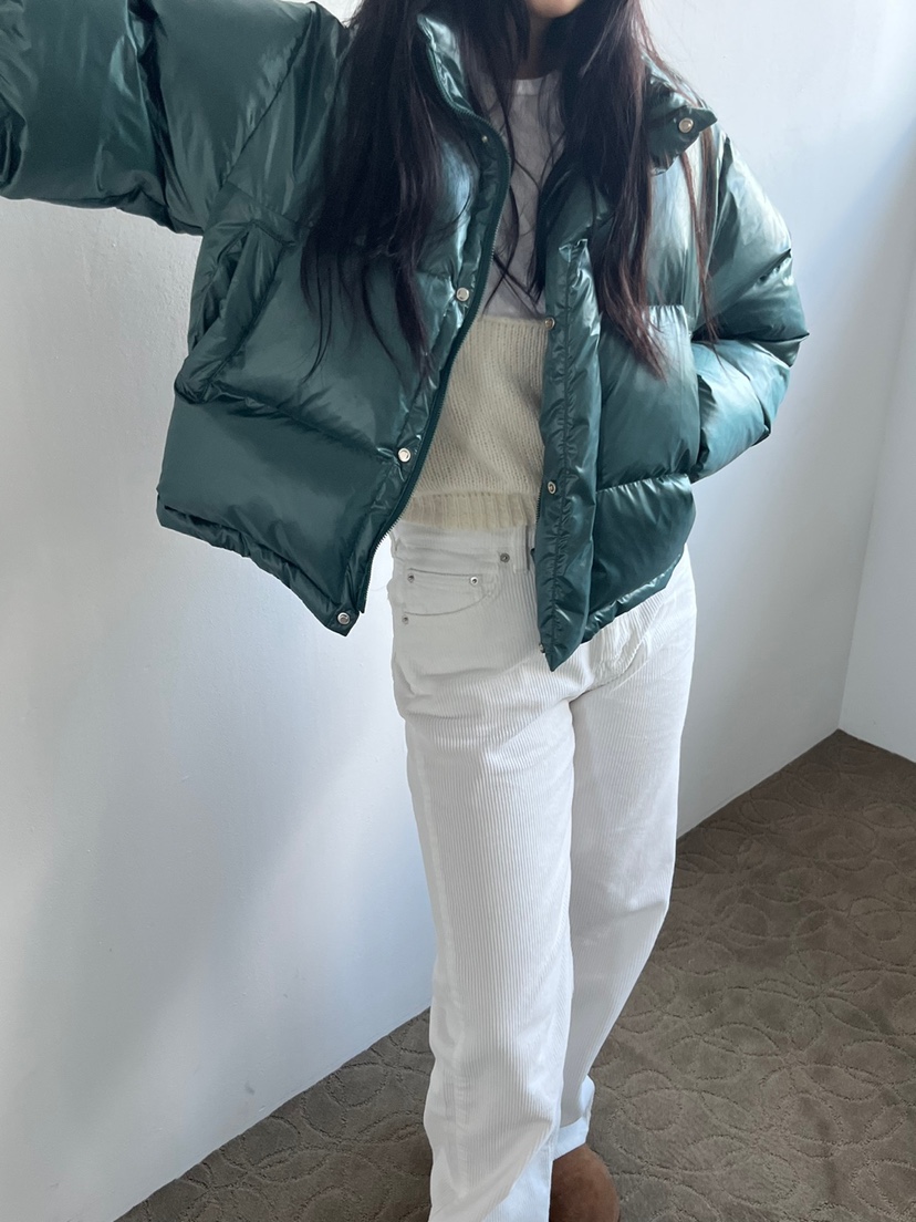 NOPROBLEM韓國代購㊣女士新款時尚休閑人氣短款棉服Sale鴨絨NOPROBLEM短款棉服