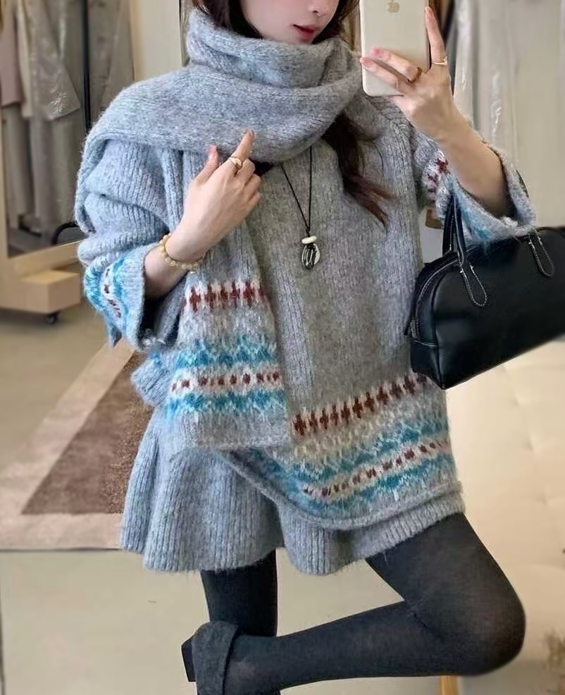 OLA韓國代購㊣女士新款人氣25秋冬熱賣時尚職業休閑套裝三件套mellor/OLA套裝