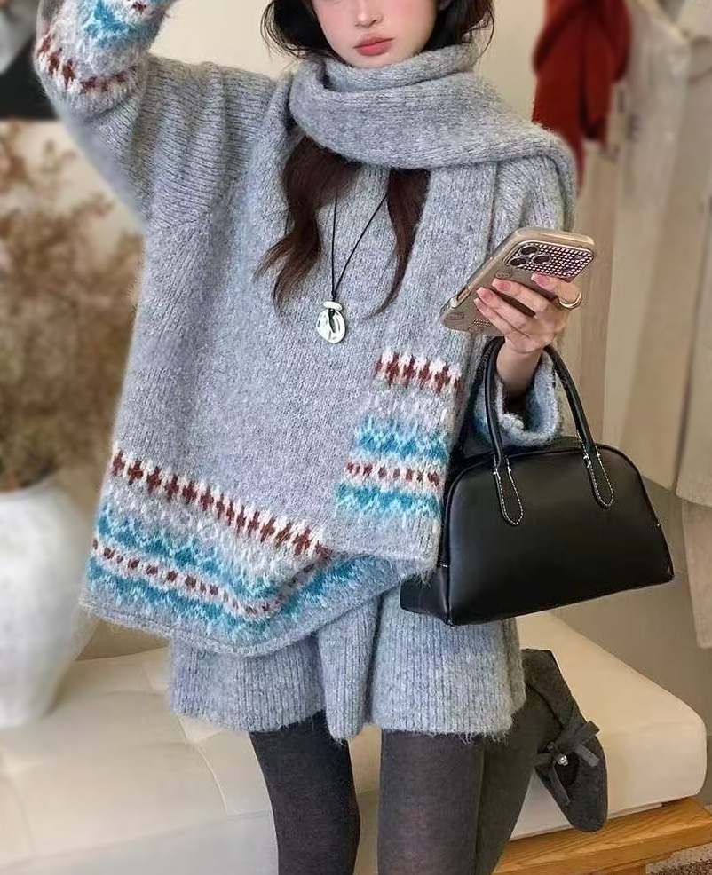 OLA韓國代購㊣女士新款人氣25秋冬熱賣時尚職業休閑套裝三件套mellor/OLA套裝