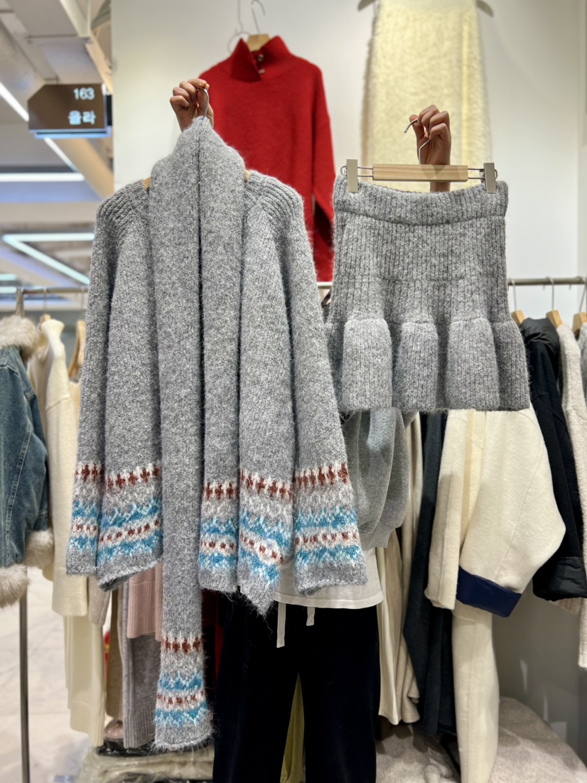 OLA韓國代購㊣女士新款人氣25秋冬熱賣時尚職業休閑套裝三件套mellor/OLA套裝圖色1