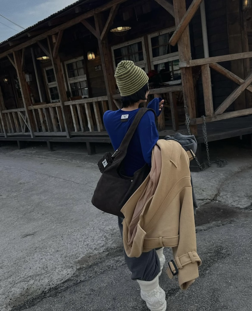 PAIRING東大門㊣實拍女裝新品職業時尚休閑推薦中長款大衣羊毛PAIRING中長款大衣