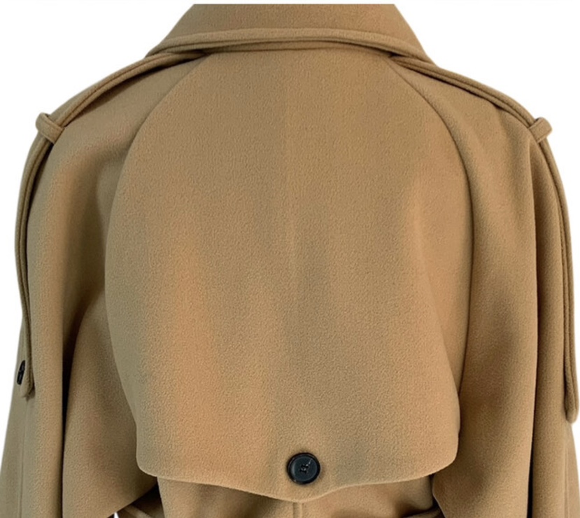 PAIRING東大門㊣實拍女裝新品職業時尚休閑推薦中長款大衣羊毛PAIRING中長款大衣