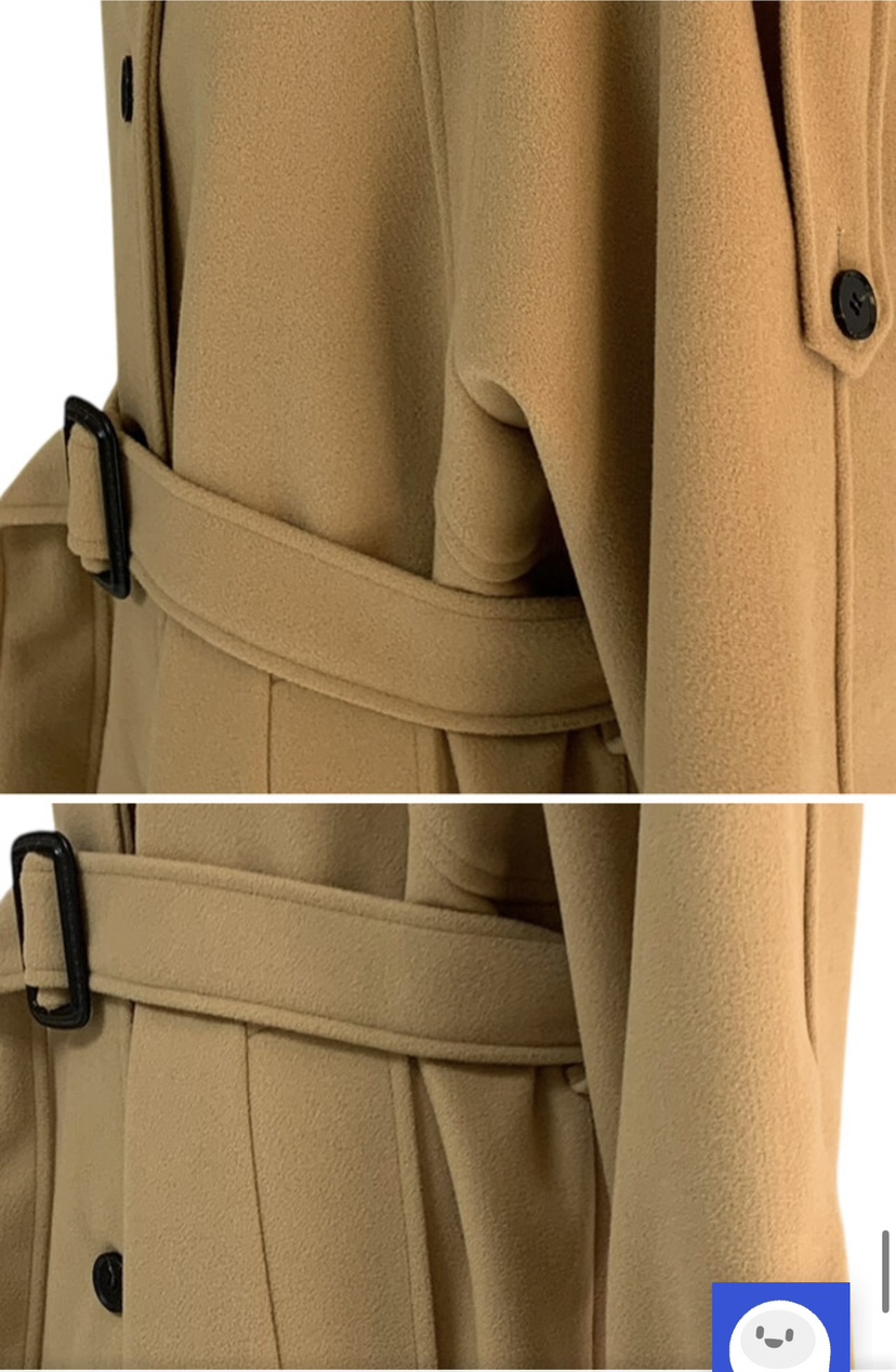 PAIRING東大門㊣實拍女裝新品職業時尚休閑推薦中長款大衣羊毛PAIRING中長款大衣