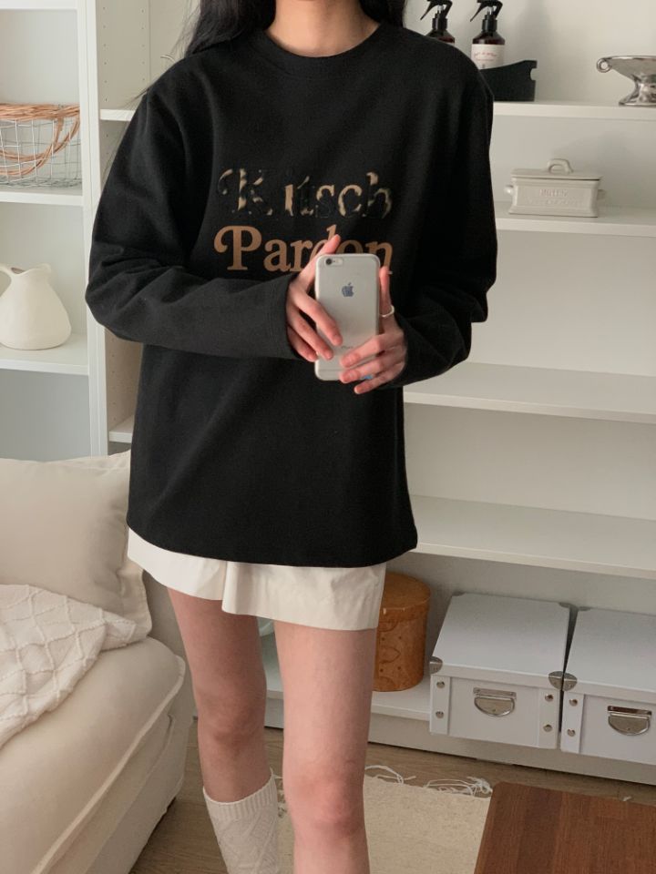 HEY/TO SEWING東大門㊣代購女士新款休閑人氣職業長袖T恤BY HEY/TO SEWING長袖T恤