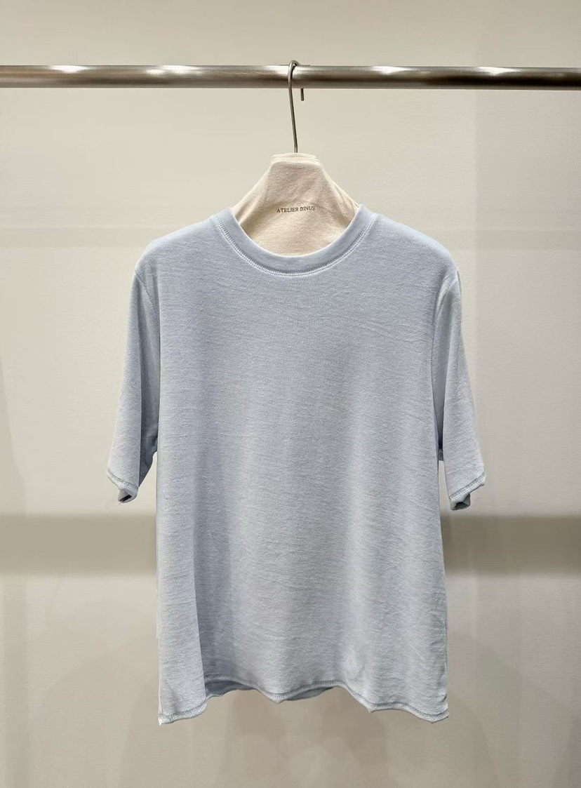 BINUS韓國代購㊣女士新品熱賣25秋冬推薦人氣職業休閑時尚T恤BINUST恤