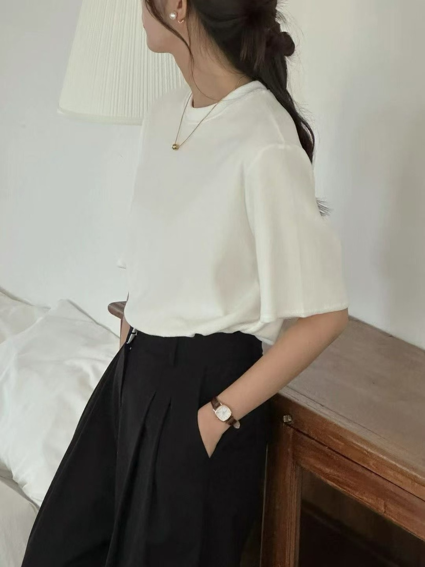 BINUS韓國代購㊣女士新品熱賣25秋冬推薦人氣職業休閑時尚T恤BINUST恤