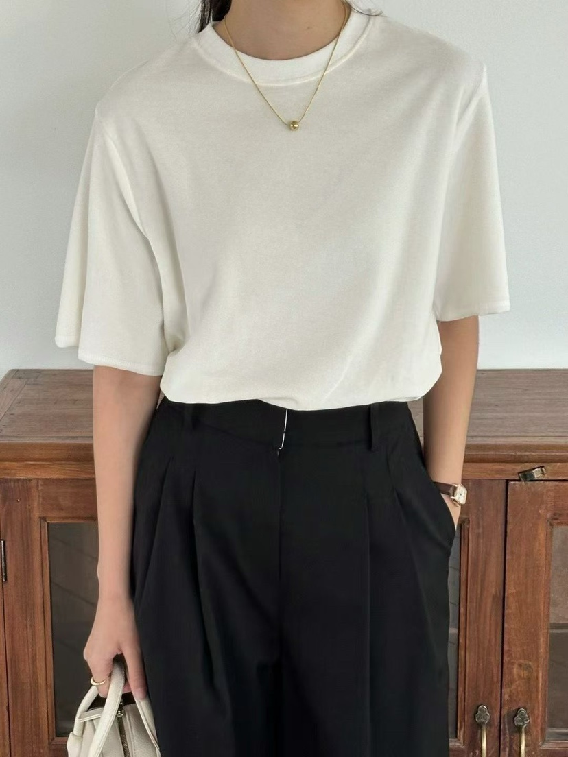 BINUS韓國代購㊣女士新品熱賣25秋冬推薦人氣職業休閑時尚T恤BINUST恤