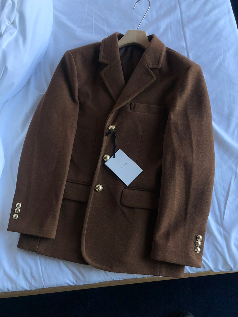 NOPROBLEM東大門㊣代購女士新款人氣25秋冬時尚短款大衣SaleNOPROBLEM短款大衣圖色2