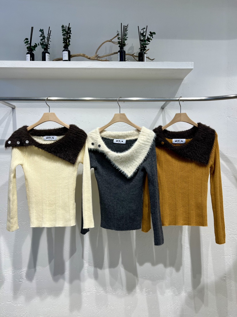 OLA東大門㊣直郵女士新品時尚休閑人氣職業25秋冬熱賣針織衫mellor/OLA針織衫