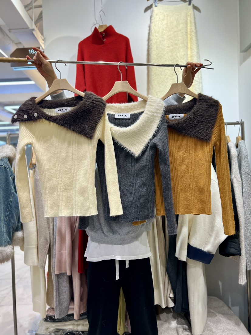 OLA東大門㊣直郵女士新品時尚休閑人氣職業25秋冬熱賣針織衫mellor/OLA針織衫