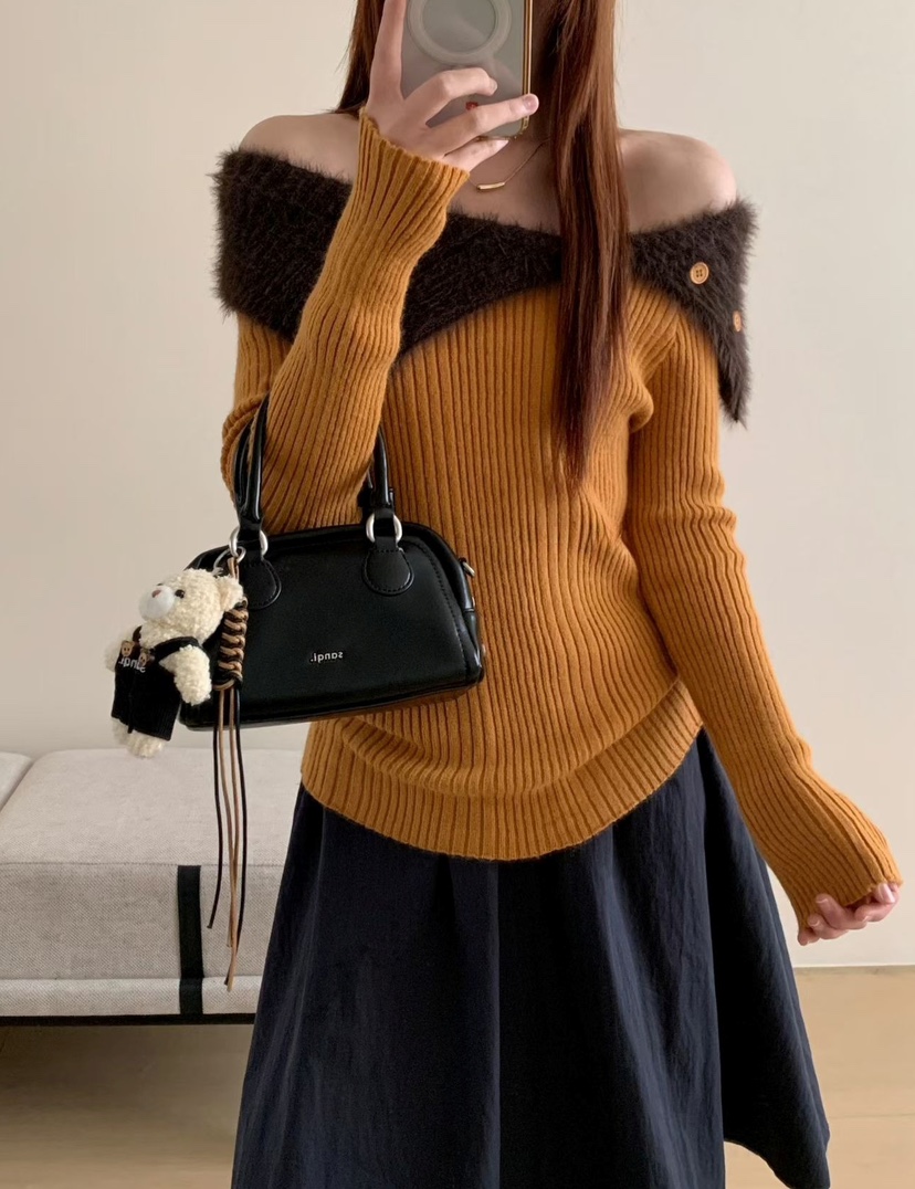 OLA東大門㊣直郵女士新品時尚休閑人氣職業25秋冬熱賣針織衫mellor/OLA針織衫