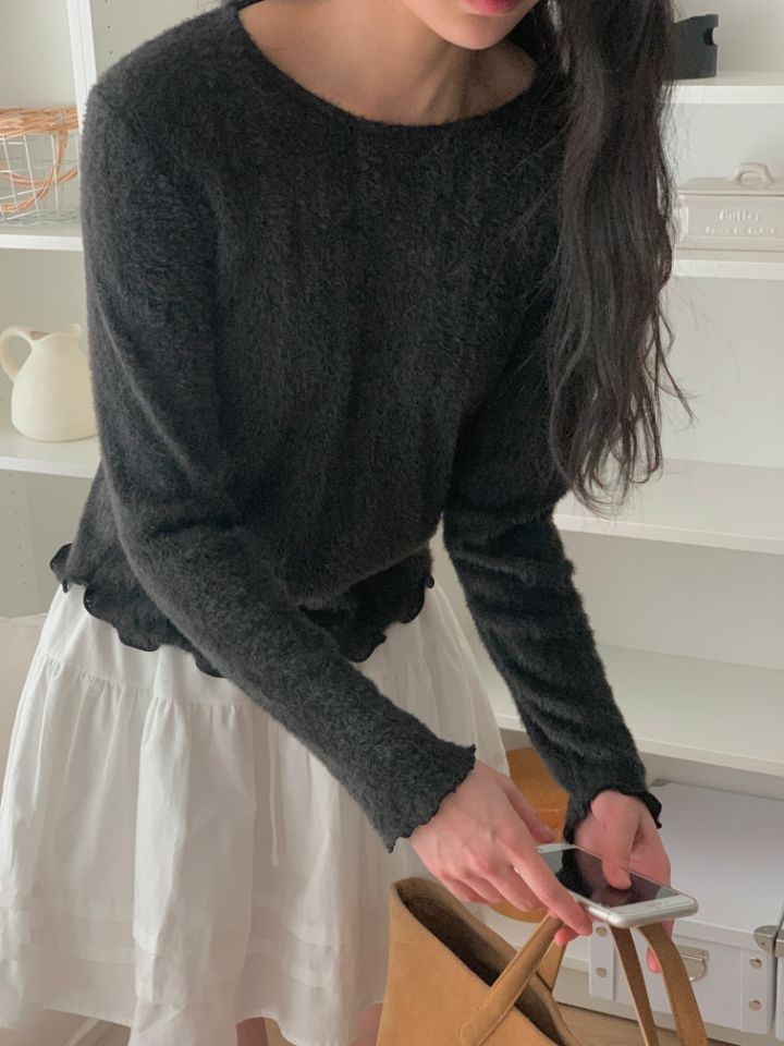 HEY/TO SEWING東大門㊣實拍女裝新品人氣25秋冬針織衫羊駝毛BY HEY/TO SEWING針織衫