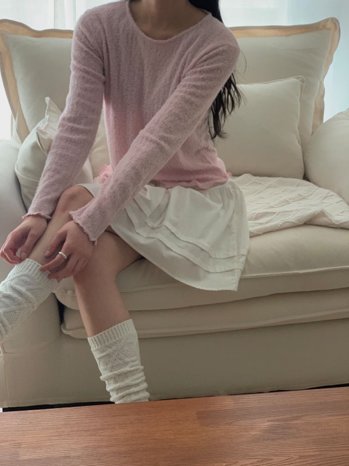 HEY/TO SEWING東大門㊣實拍女裝新品人氣25秋冬針織衫羊駝毛BY HEY/TO SEWING針織衫圖色3