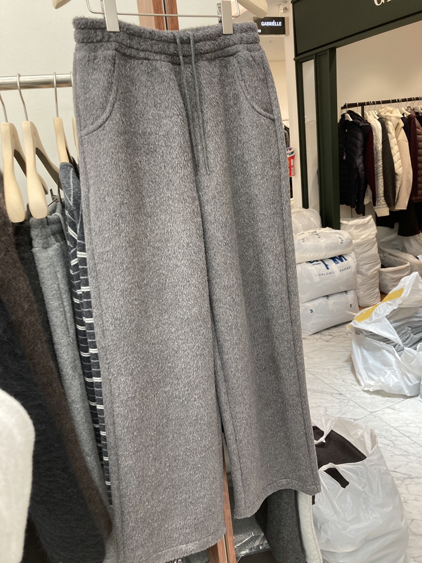 CURVY東大門㊣實拍女裝新款人氣熱賣時尚休閑25秋冬休閑褲羊毛CURVY休閑褲圖色1