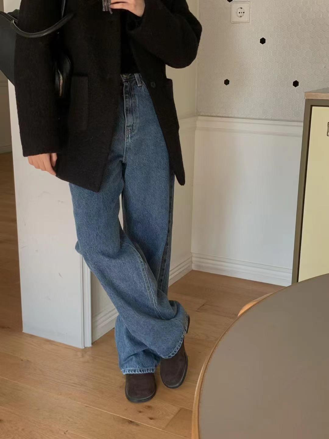 PROPER 프로퍼東大門㊣實拍女士新款人氣熱賣時尚休閑牛仔褲PROPER 프로퍼牛仔褲