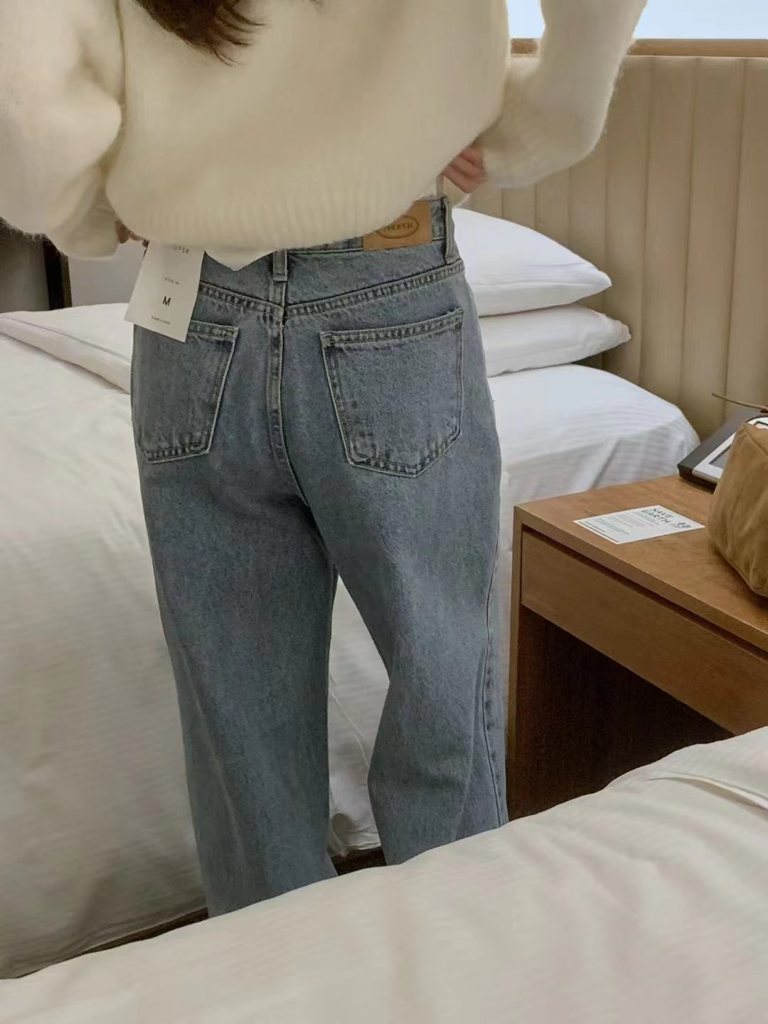 PROPER 프로퍼東大門㊣實拍女士新款人氣熱賣時尚休閑牛仔褲PROPER 프로퍼牛仔褲