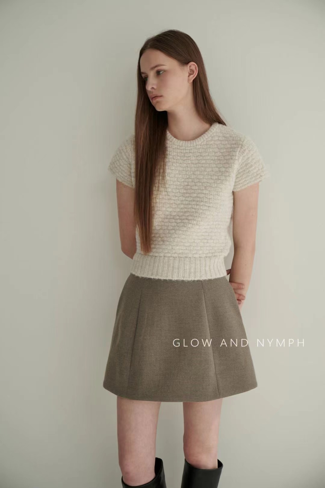 NYMPH東大門㊣實拍女士新款25秋冬人氣熱賣推薦休閑時尚短裙NYMPH-2件起短裙