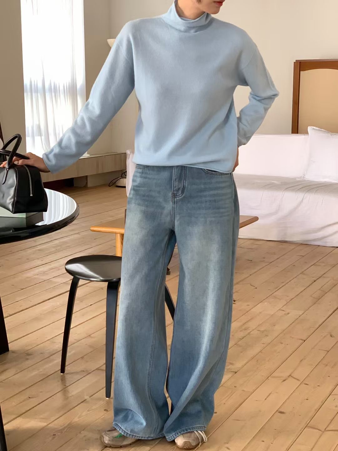 WUNDERKIND韓國直郵㊣女裝新款熱賣真品休閑25秋冬推薦牛仔褲WUNDERKIND牛仔褲