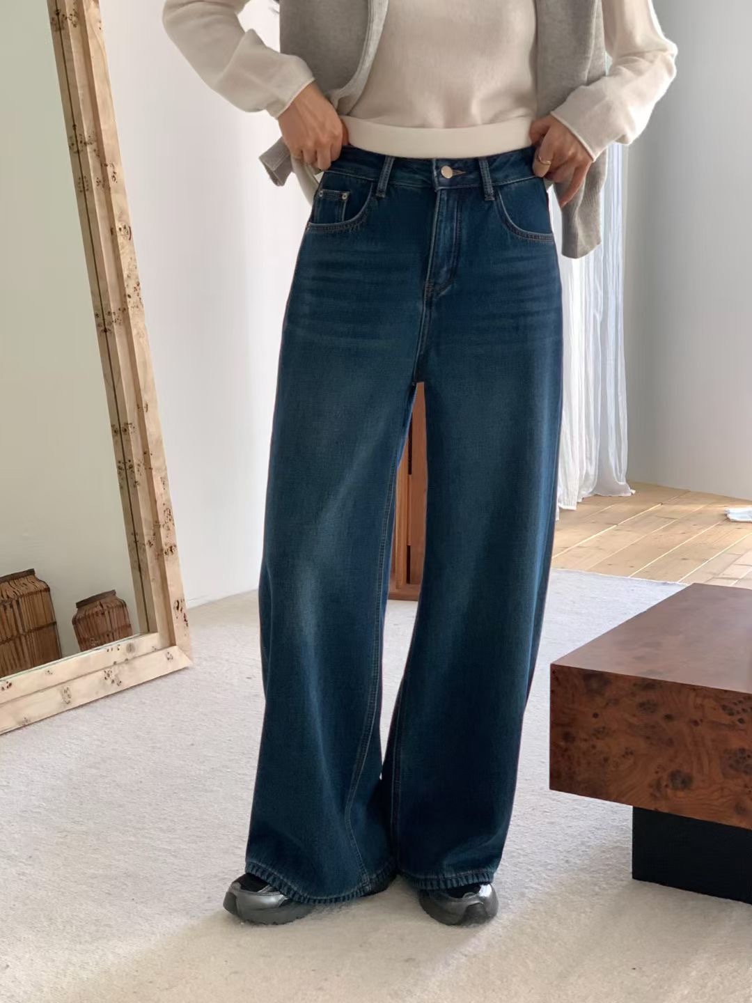 WUNDERKIND韓國直郵㊣女裝新款熱賣真品休閑25秋冬推薦牛仔褲WUNDERKIND牛仔褲