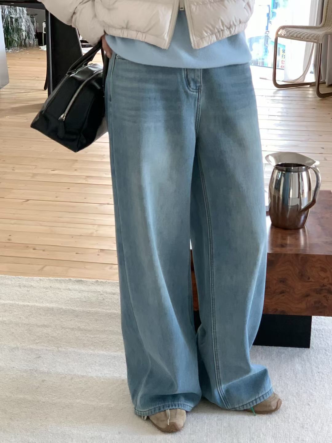 WUNDERKIND韓國直郵㊣女裝新款熱賣真品休閑25秋冬推薦牛仔褲WUNDERKIND牛仔褲圖色1