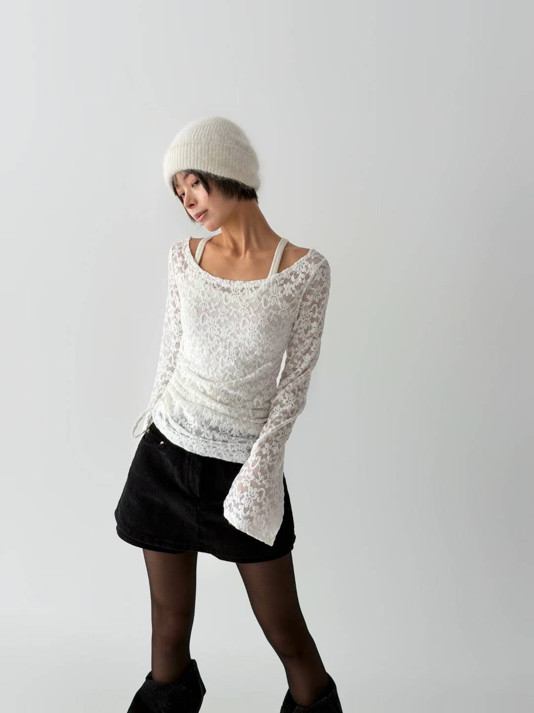 DOTNODI（無品牌標）韓國直郵㊣女裝新款休閑真品熱賣長袖T恤DOTNODI長袖T恤