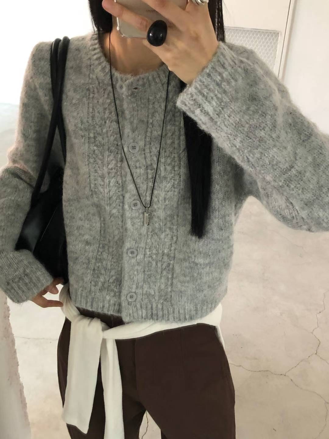 SALT.B東大門㊣直郵女士新款人氣25秋冬時尚推薦職業針織衫SALT.B針織衫