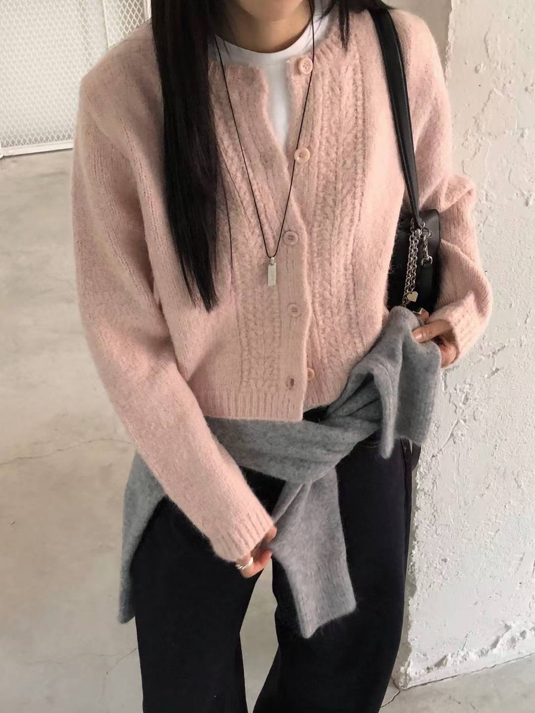 SALT.B東大門㊣直郵女士新款人氣25秋冬時尚推薦職業針織衫SALT.B針織衫圖色3