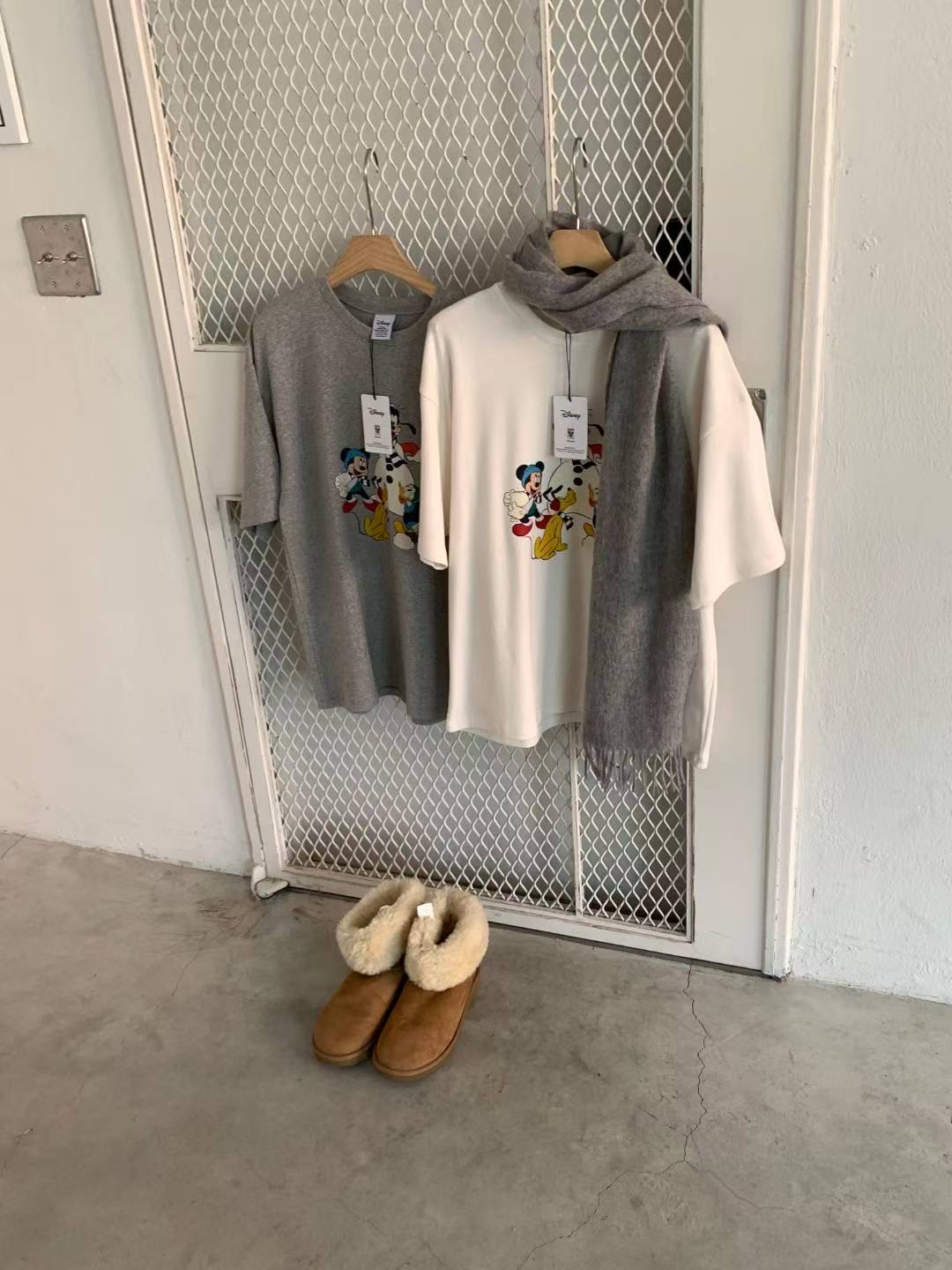 SALT.B韓國代購㊣女裝新款真品休閑25秋冬時尚T恤不含圍巾SALT.BT恤圖色1左一色