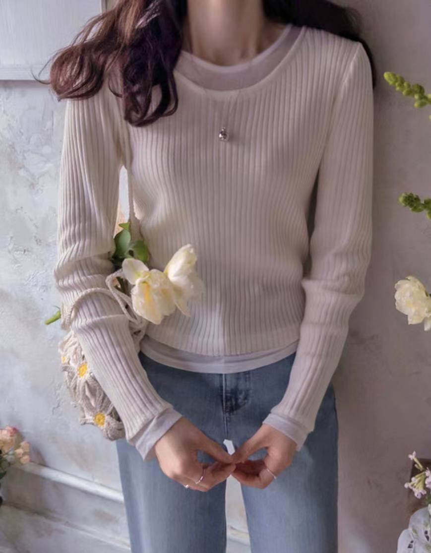 SALT.B韓國代購㊣女士新款時尚真品25秋冬休閑熱賣推薦針織衫SALT.B針織衫