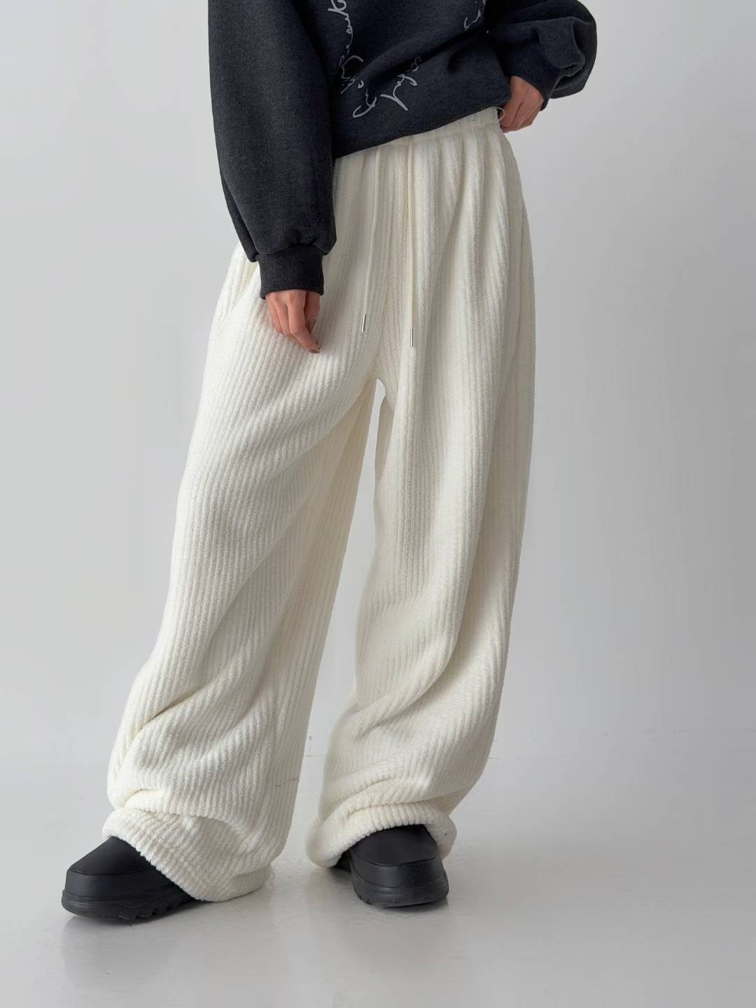 DOTNODI（無品牌標）韓國直郵㊣女士新款推薦休閑休閑褲羊毛DOTNODI休閑褲