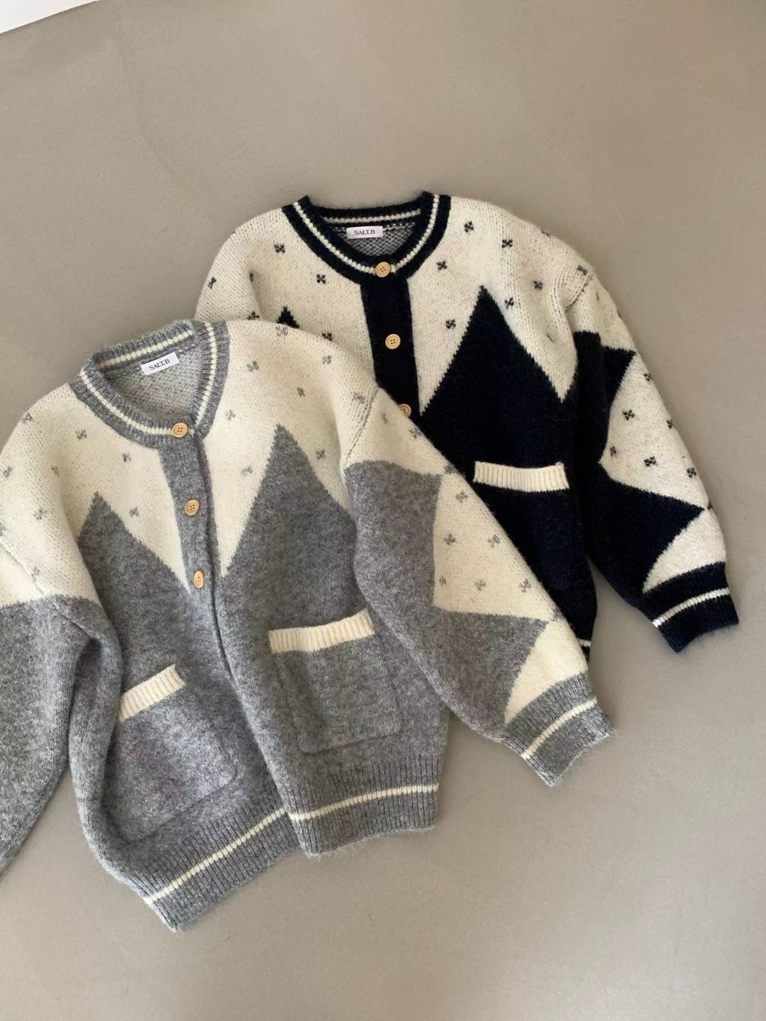 SALT.B韓國直郵㊣女裝新品時尚25秋冬休閑人氣推薦職業針織衫SALT.B針織衫圖色1左一色