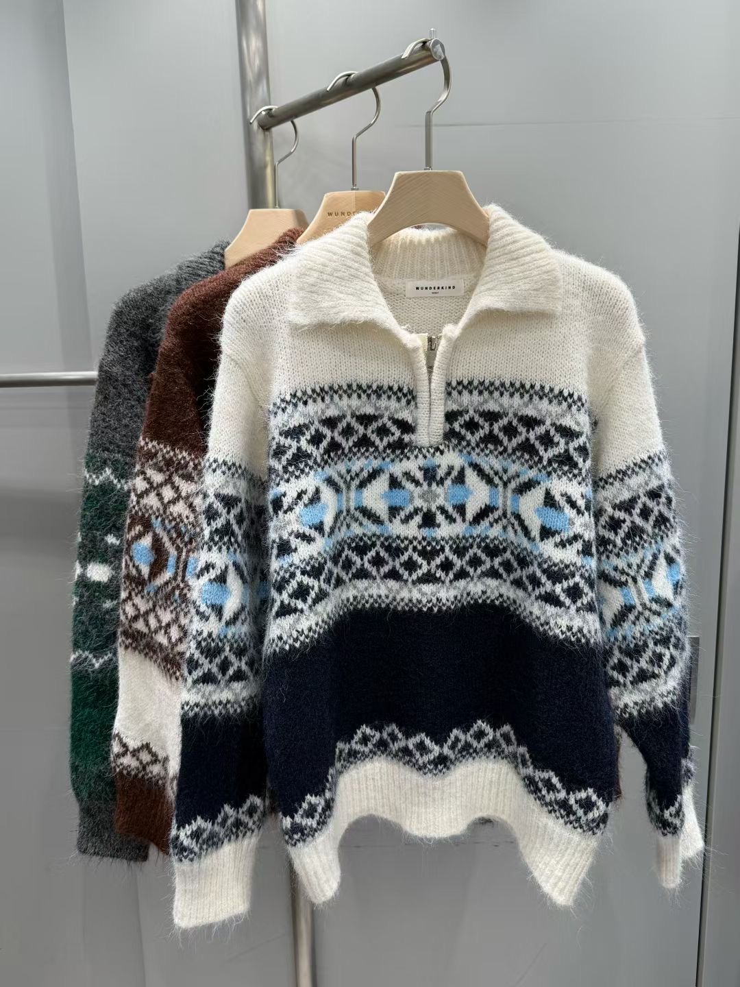 WUNDERKIND東大門㊣直郵女士新品25秋冬時尚人氣職業針織衫WUNDERKIND針織衫