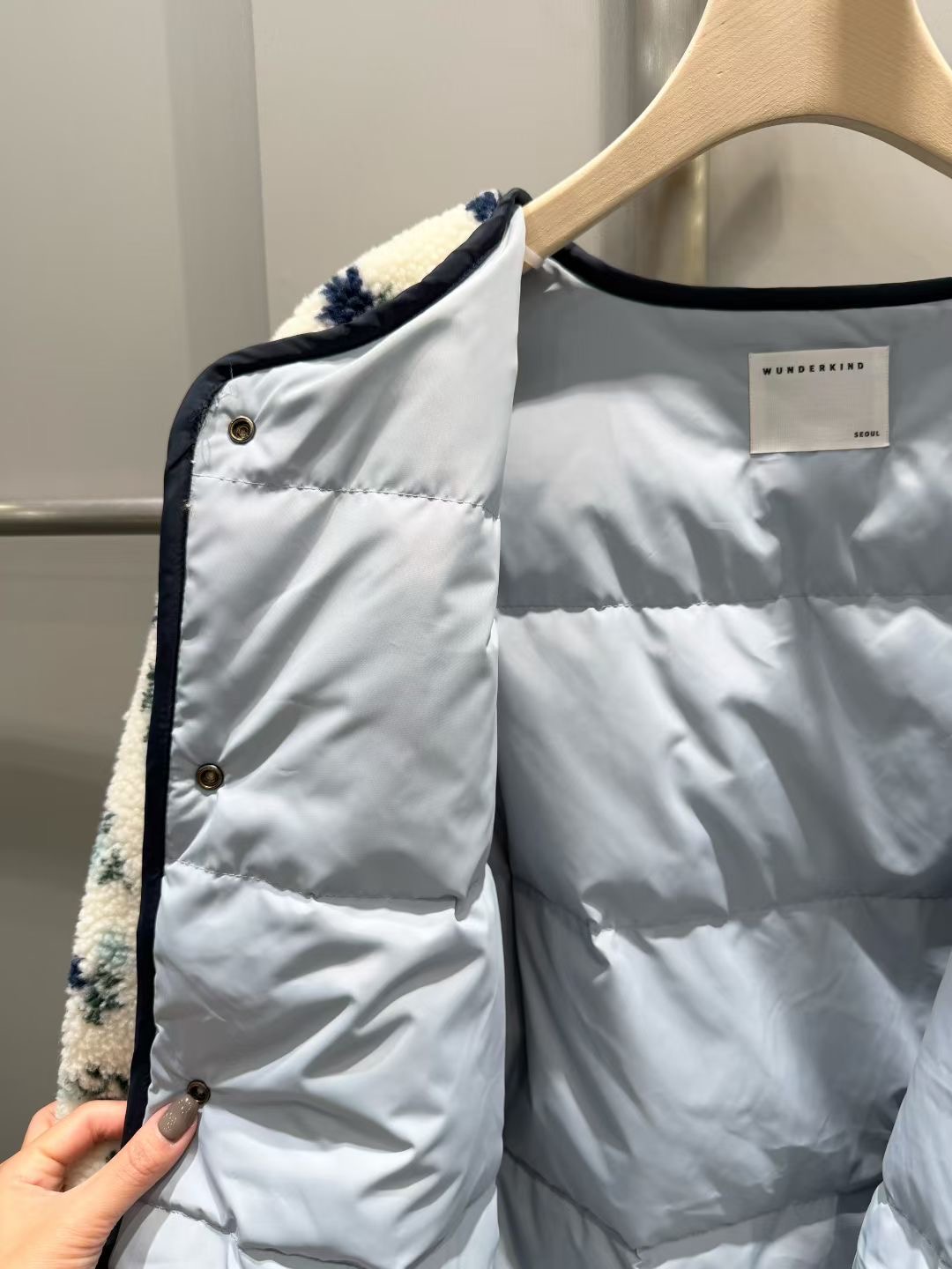 WUNDERKIND東大門㊣代購女士新款25秋冬時尚真品人氣短款棉服WUNDERKIND短款棉服